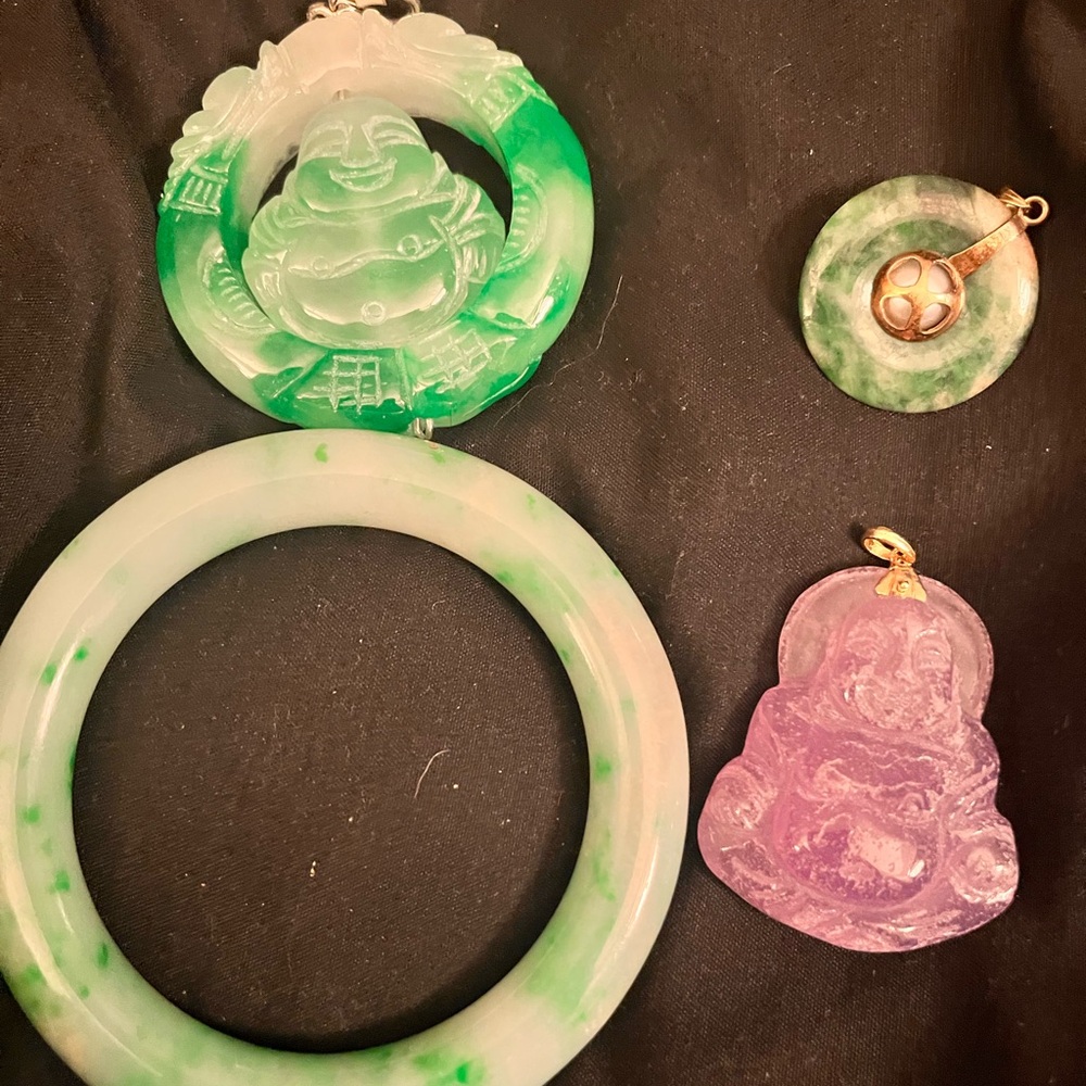 Jade with 18k gold